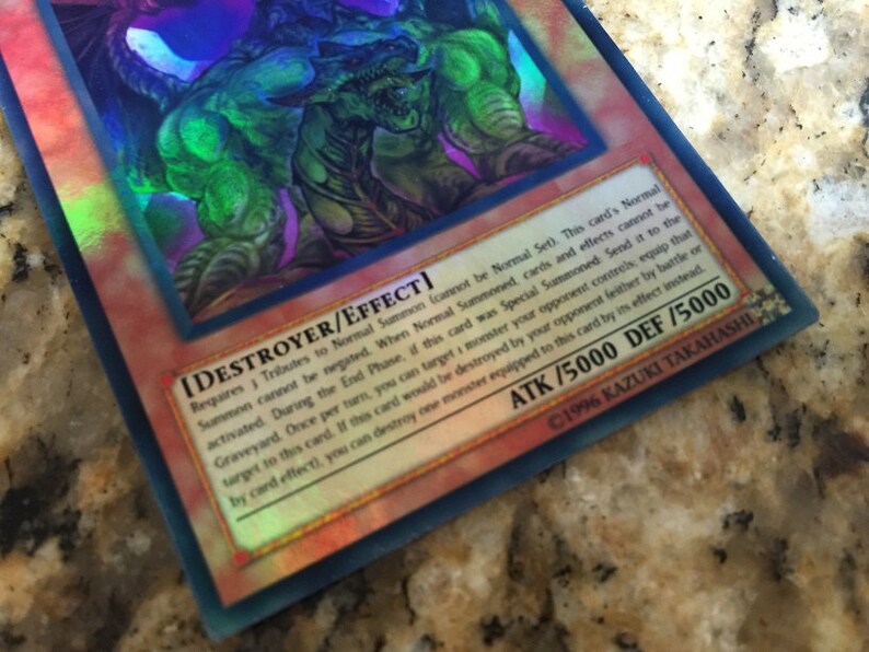 Yugioh FANTASY Card Lot Of 1 ZORC Necrophades Etsy
