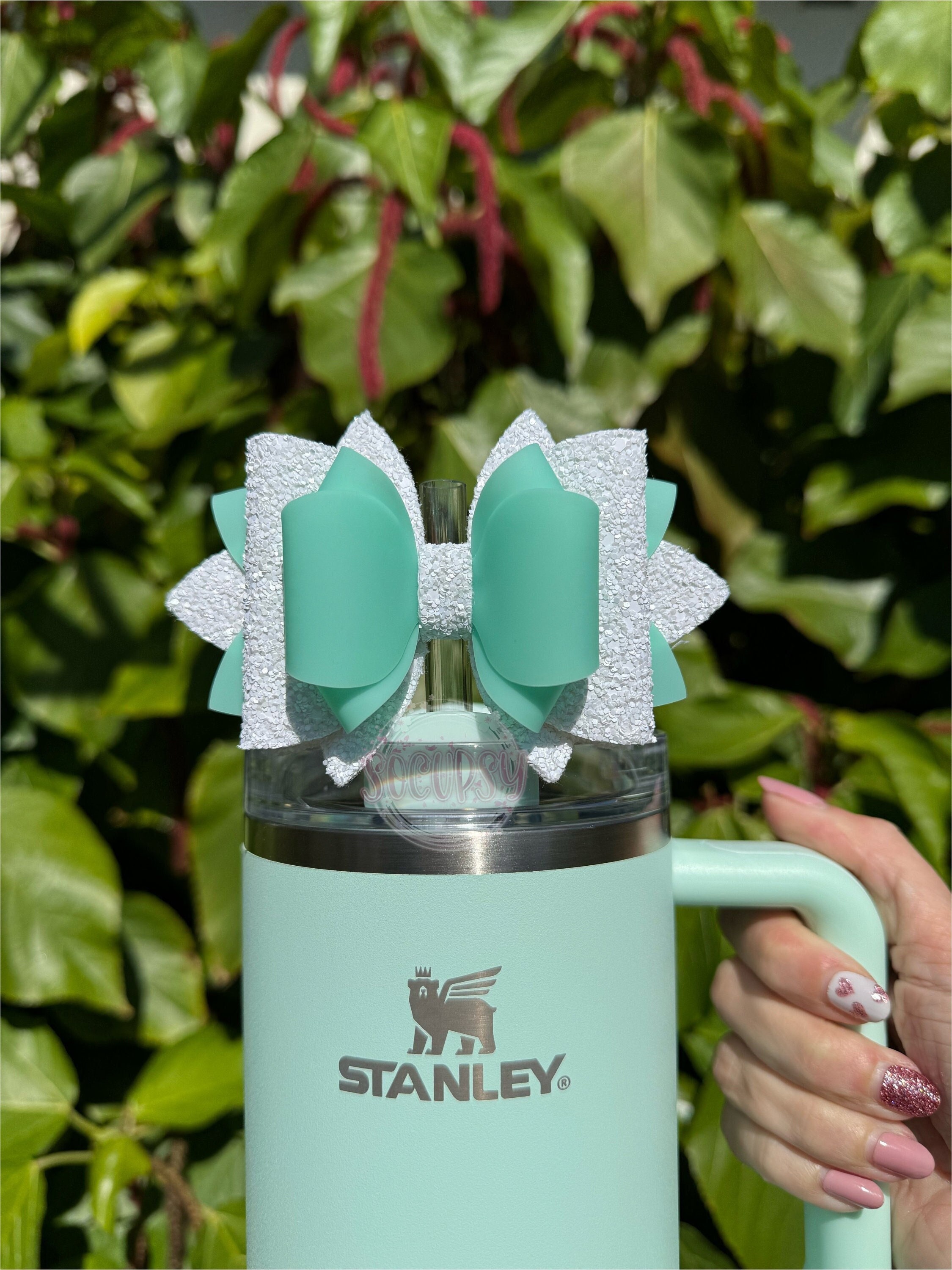 21 oz blue hydro flask 32 oz Hydroflask Wide Mouth with Flex Straw Cap Glimmer Blue – Grove Online main image 1