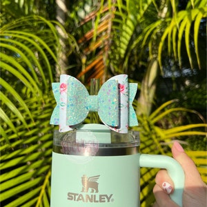 Floral Classic Bow Straw Topper