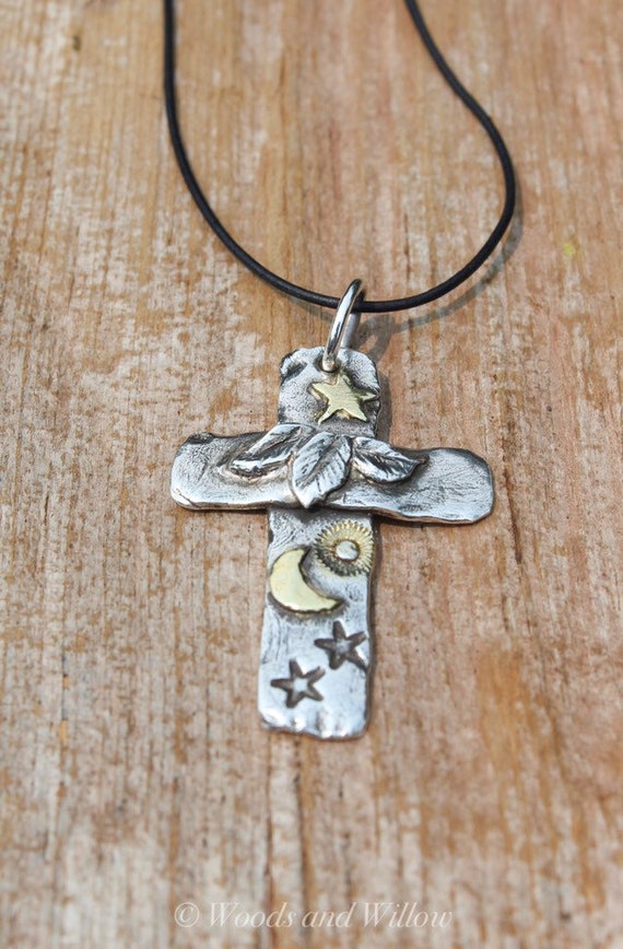 Artisan cross necklace deals