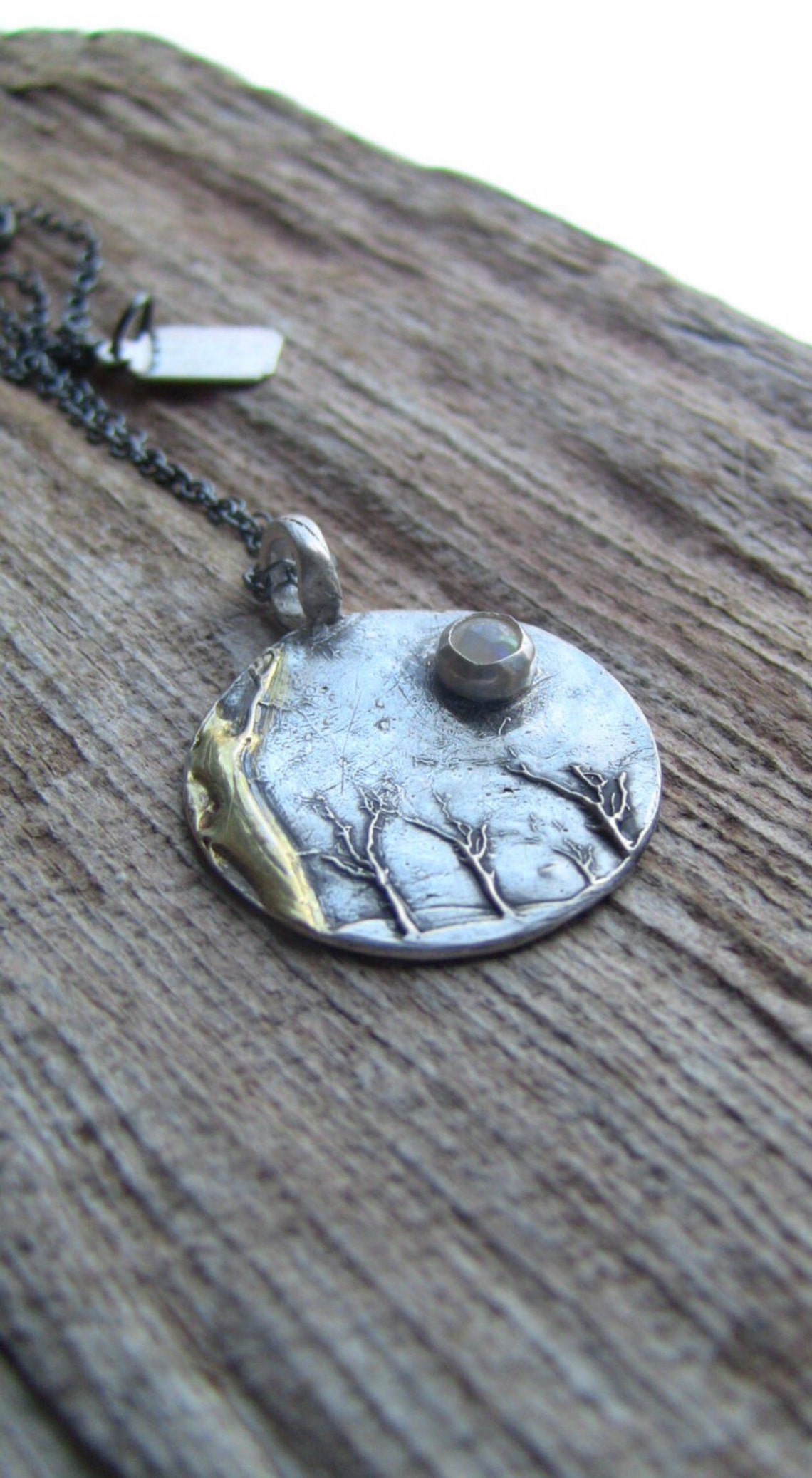 Sterling Silver Forest Necklace Enchanted Forest Jewelry Etsy