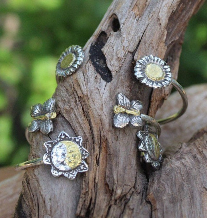 Secret Garden Cuffs Nature Cuff Bracelet Artisan Cuff Etsy