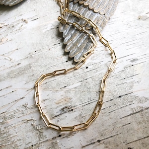 14kt Gold Filled Paperclip Layering Chain 14mm x 4mm