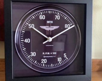 Vintage Aston Martin DBR1 Tachometer Wall/Shelf Clock