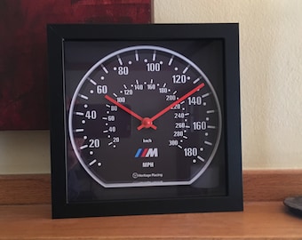 Vintage BMW E46 M3 Speedometer Wall/Shelf Clock