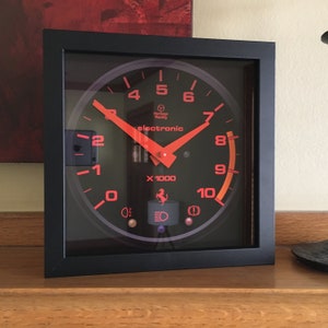 Vintage Ferrari GTO Tachometer Wall/Shelf Clock