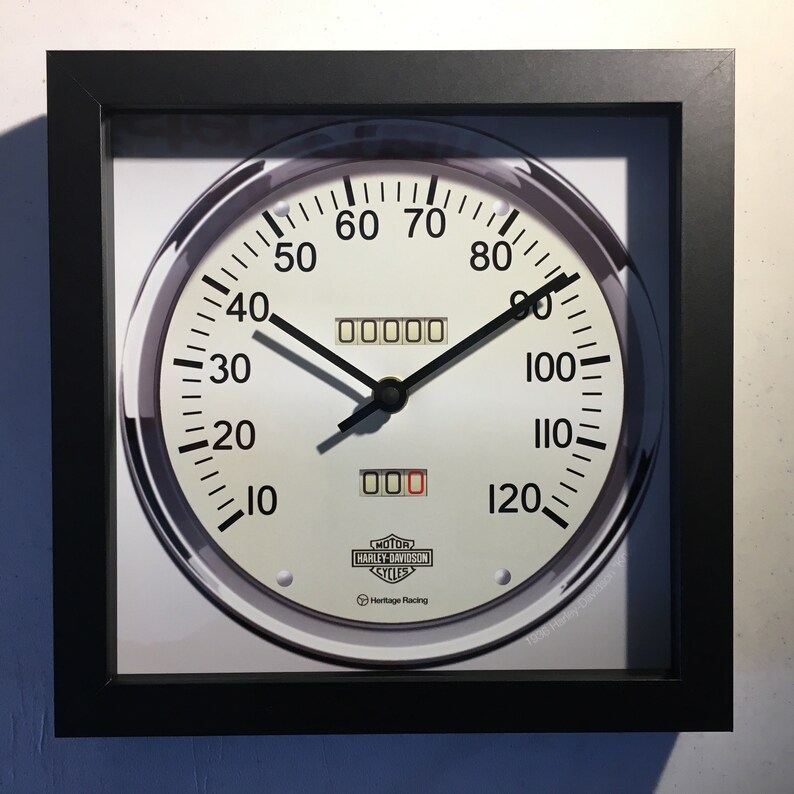 Harley Davidson Knucklehead Speedometer Wall/Shelf Clock Etsy