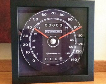 Vintage Ford Mustang Shelby GT500 Speedometer Wall/Shelf Clock