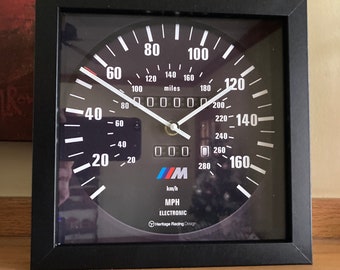 Vintage BMW E28 M5 Speedometer Wall/Shelf Clock