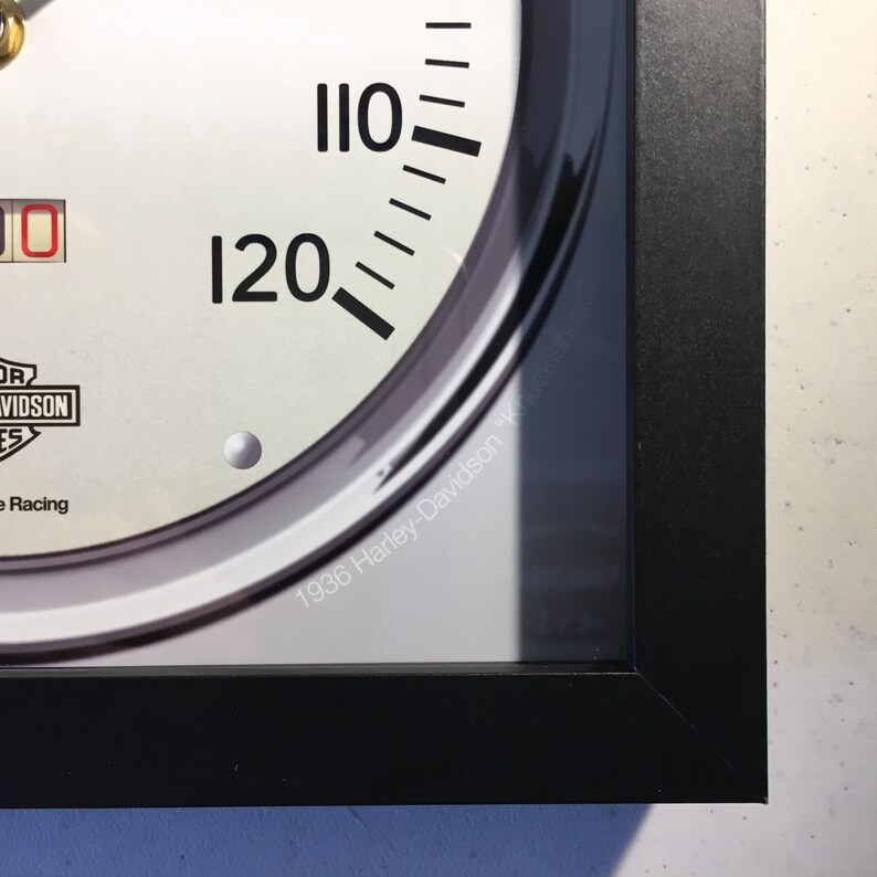 Harley Davidson Knucklehead Speedometer Wall/Shelf Clock Etsy