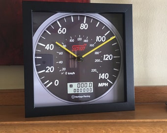 Vintage Subaru WRX Speedometer Wall/Shelf Clock