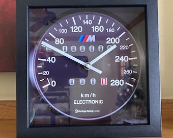 Vintage BMW M1 Speedometer Wall/Shelf Clock