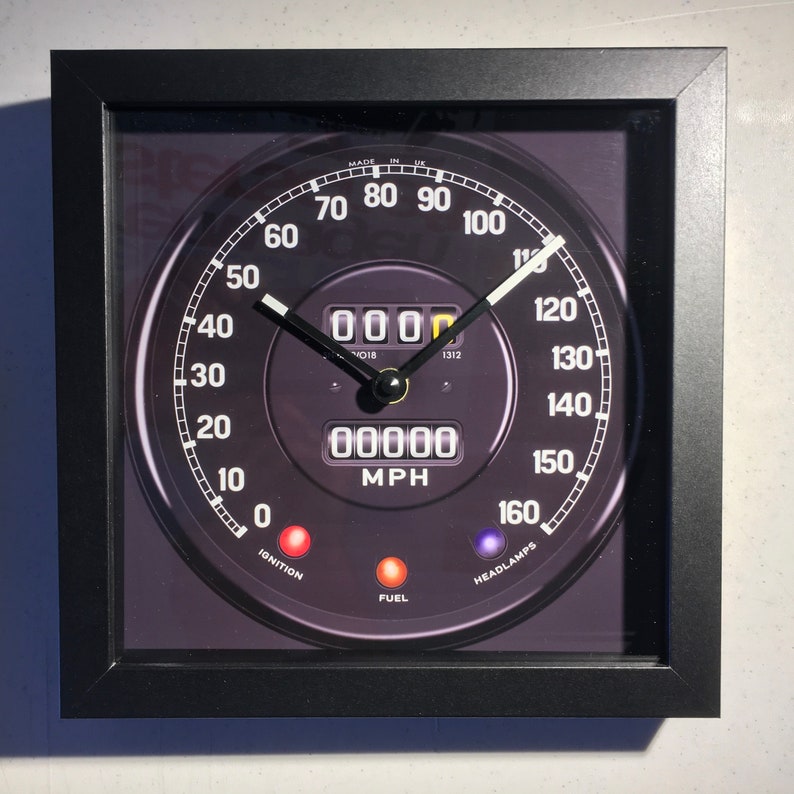Jaguar XKE Speedometer Wall/shelf Clock Etsy