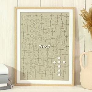 Seventy times seven 70x7 (70 crosses of 7 circles each), Forgiveness Scripture, 3D Wood Décor, Christian wall art Bible verse wall art