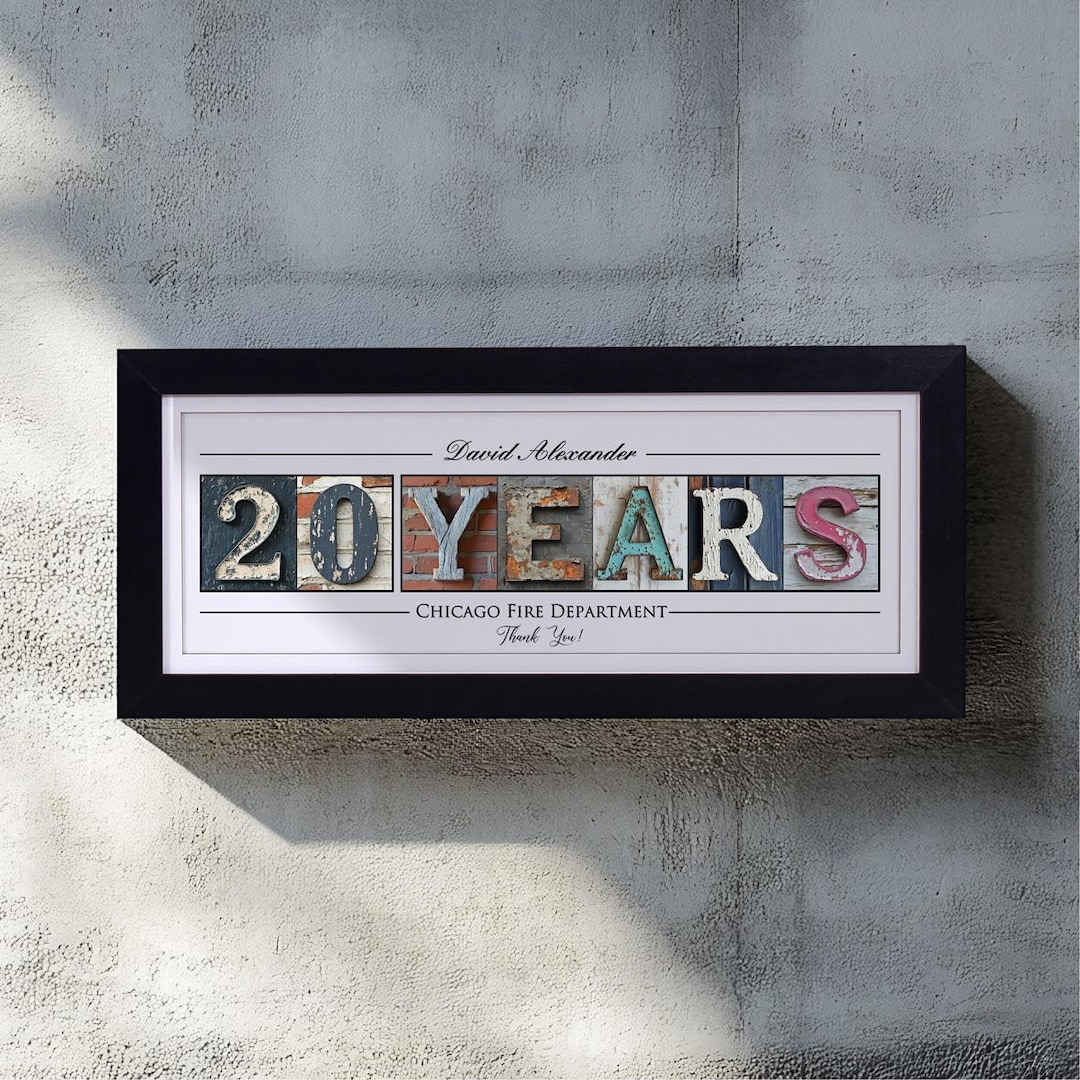 20 Years of Service Gift Employee Appreciation Gift Work