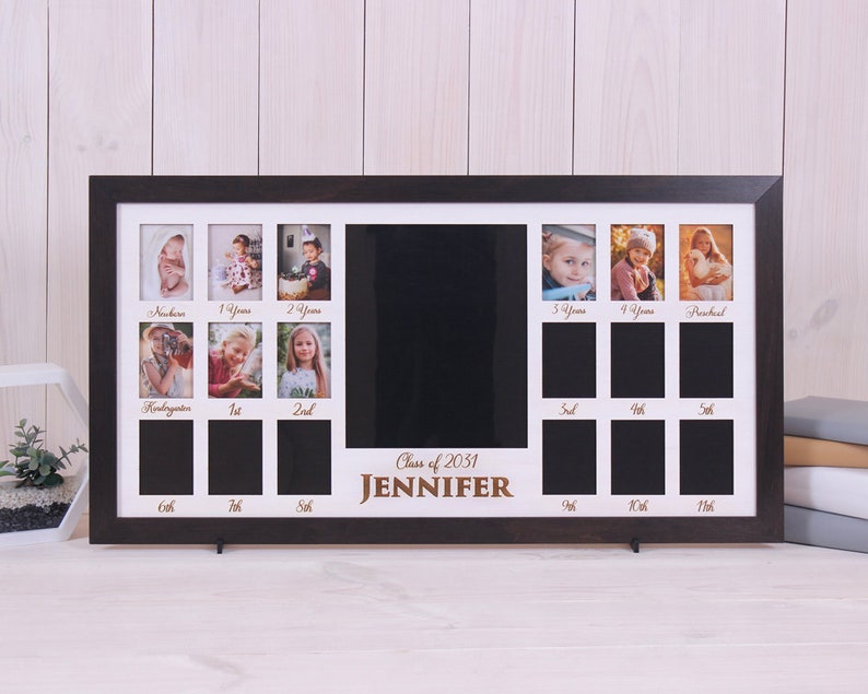Newborn - School Years Picture Frame Personalized, Frame School Years ...