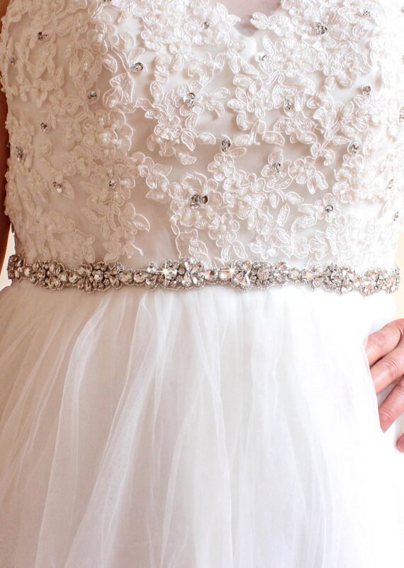 rhinestone bridesmaid belt
