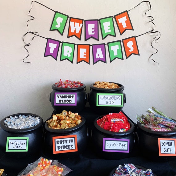 Halloween Candy Bar Bundle Sweet Treats Banner Set Of 11 - Etsy