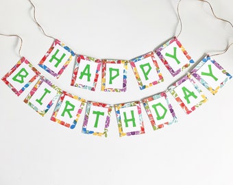 LAST ONE! Hawaiian Birthday Banner - Tropical Birthday Party Banner - Luau Birthday Party Decorations - Aloha Decorations