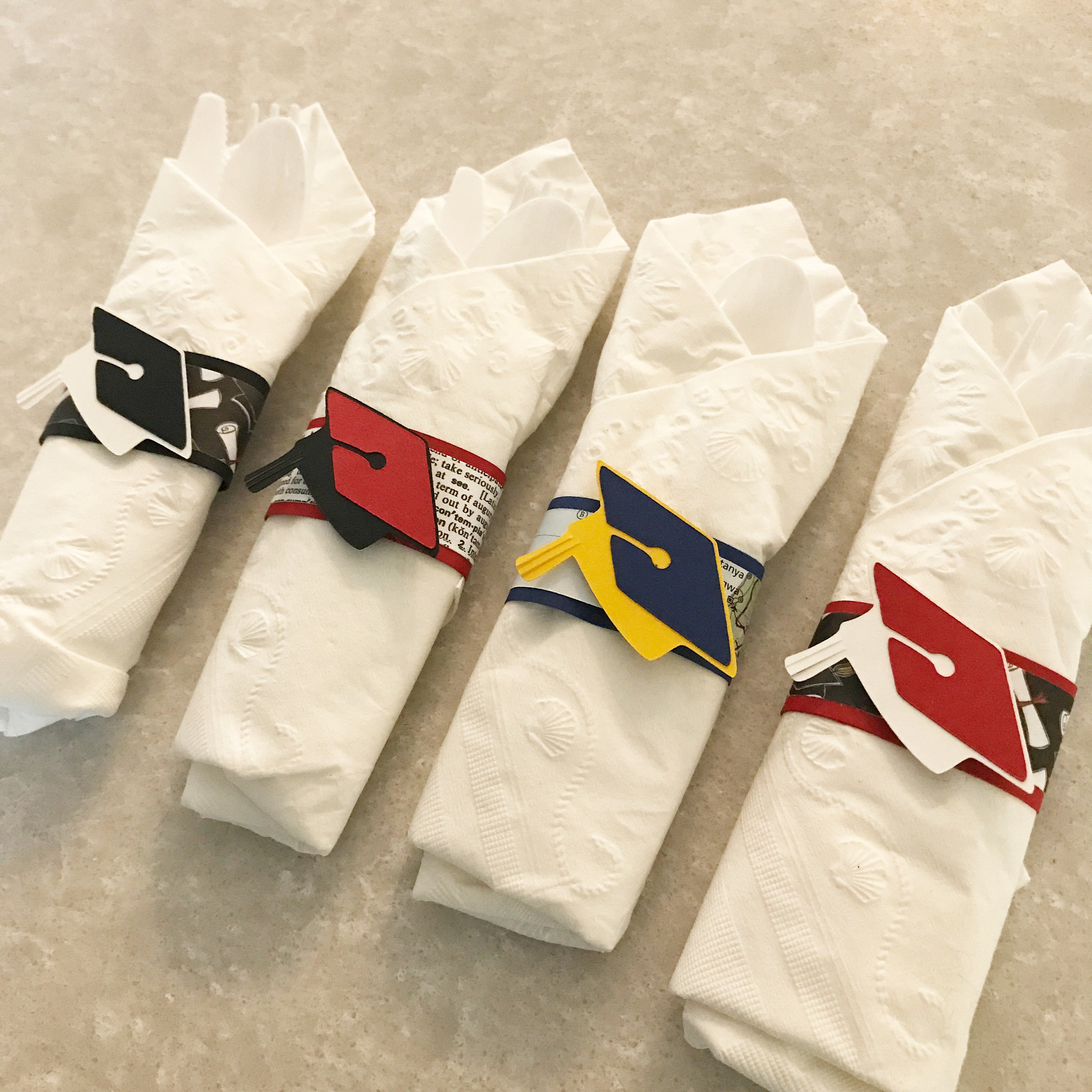 Graduation Ideas Graduation Napkin Rings set of 20 Class Etsy