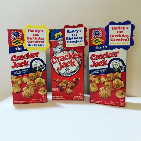 Cracker Jack Party Favors set of 10 Baseball Party Circus Etsy