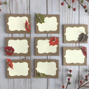 DERNIÈRE CHANCE ! Marque-places pour Thanksgiving – Lot de 8 marque-places en papier pour une décoration de table en automne ou pour Thanksgiving