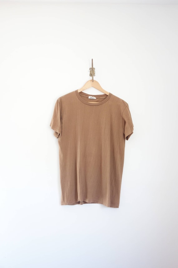 vintage perfect faded brown tee