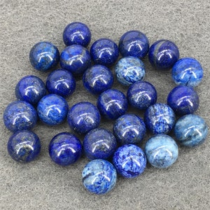 Natuurlijke kleine blauwe lapis lazuli bal geen gat stenen bol edelsteen ongeboorde kralen mini bal, 12 mm 14 mm 16 mm 18 mm 20 mm