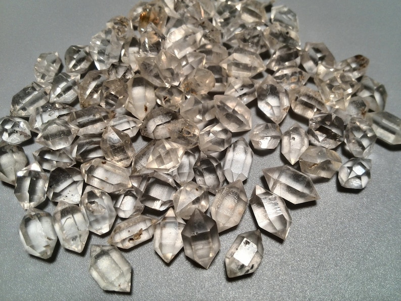 10 Pcs Herkimer Diamond Genuine Natural AA Grade Rock Crystal Etsy
