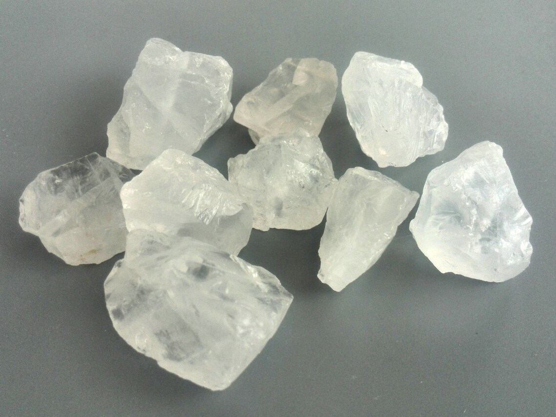 Rock Crystal Quartz Raw Rough Quartz Beads Nugget Crystal Bead Healing ...