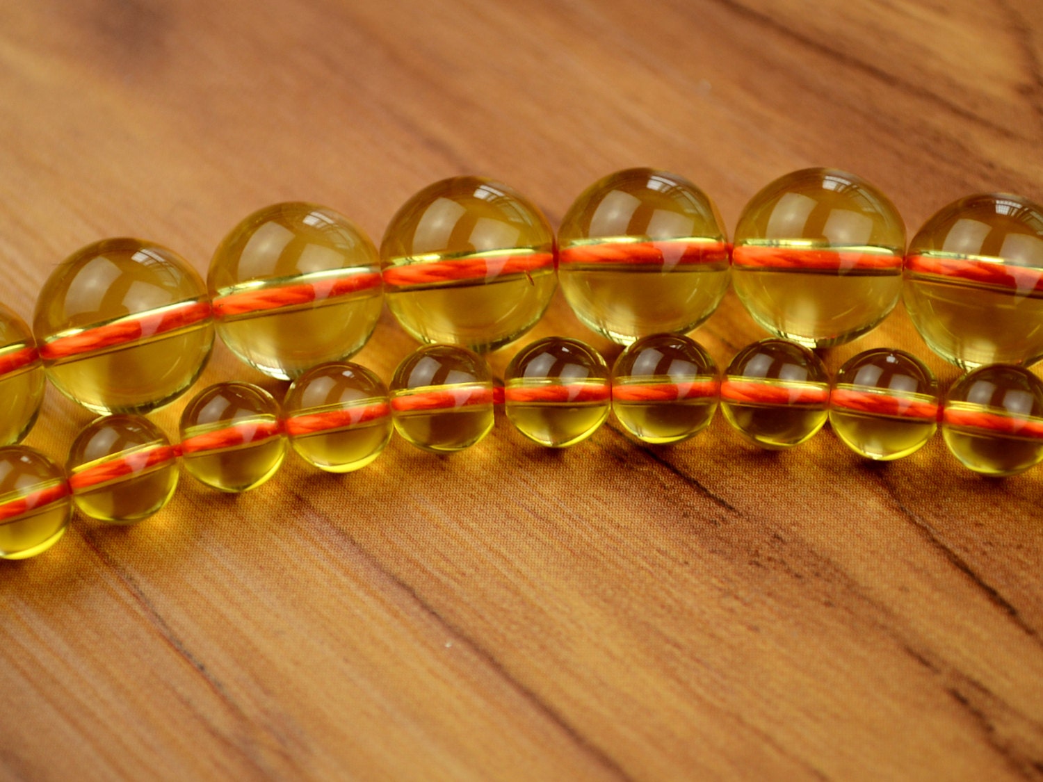 Perline Sfaccettate Rotonde Di Cristallo Preciosa 5mm - Citrino - Foto 3