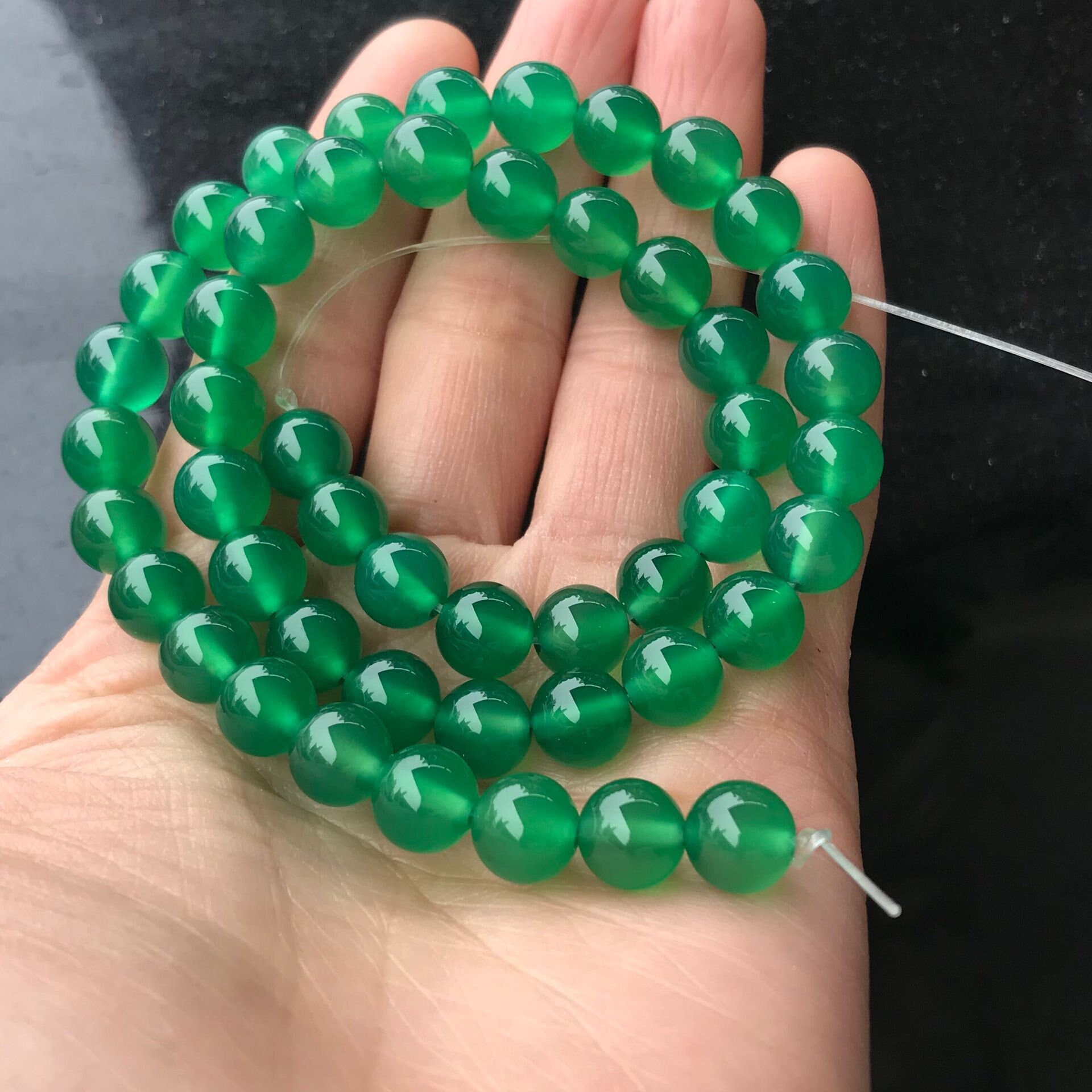 Perle Di Pietra Di Giada Persiana Multicolore Naturale Perline Distanziatrici Rotonde Allentate Per La Creazione Di Gioielli Accessori Per Bracciali Fai Da Te 15 ''6 -12MM - Foto 8