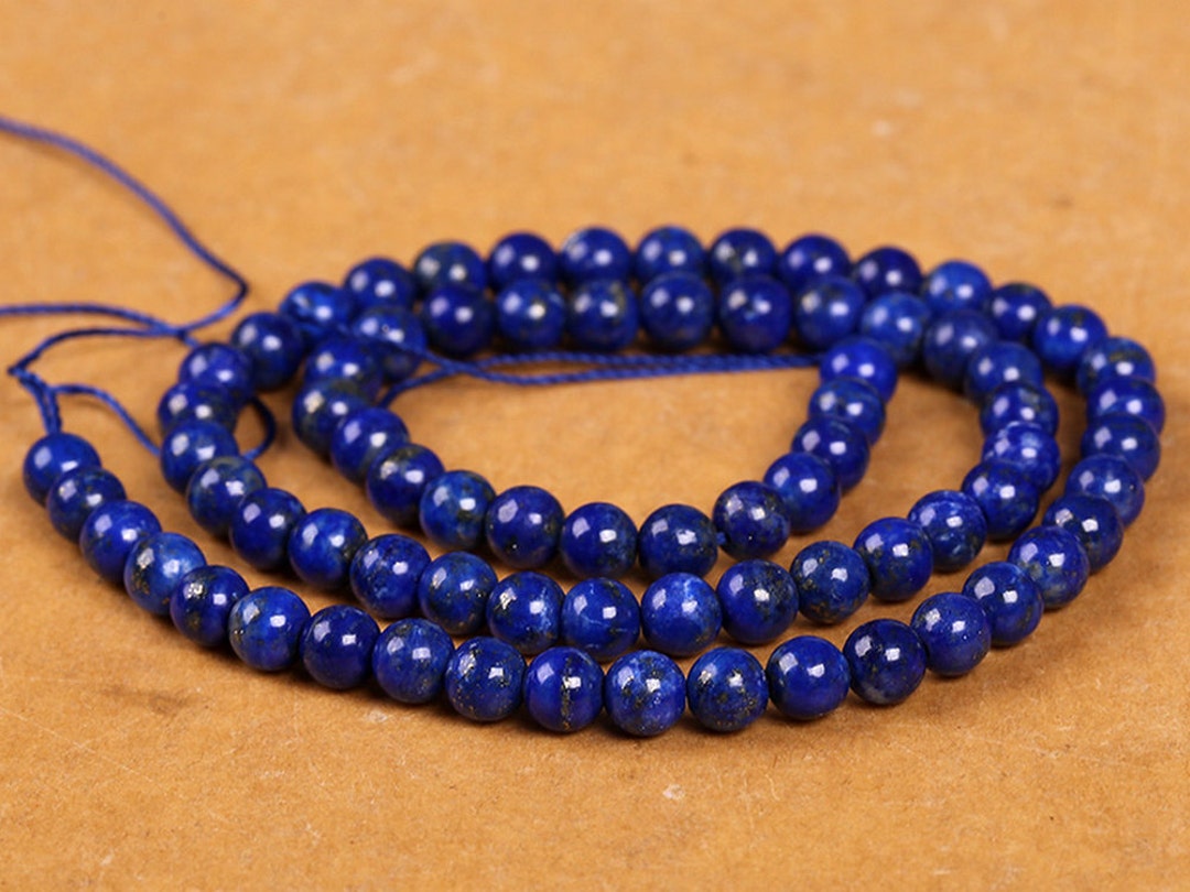 Collana Corta Lapislazzuli Grado A E Ag 925, Sfere 10mm - Collane Corte A Sfere - Collane A - Foto 2
