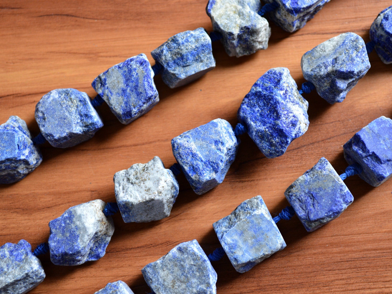 Asingeloo Cuentas De Piedra Natural De Lapislázuli Para Hacer Joyas, Manualidades Hechas A Mano (0.315 Pulgadas, Lapislázuli Azul