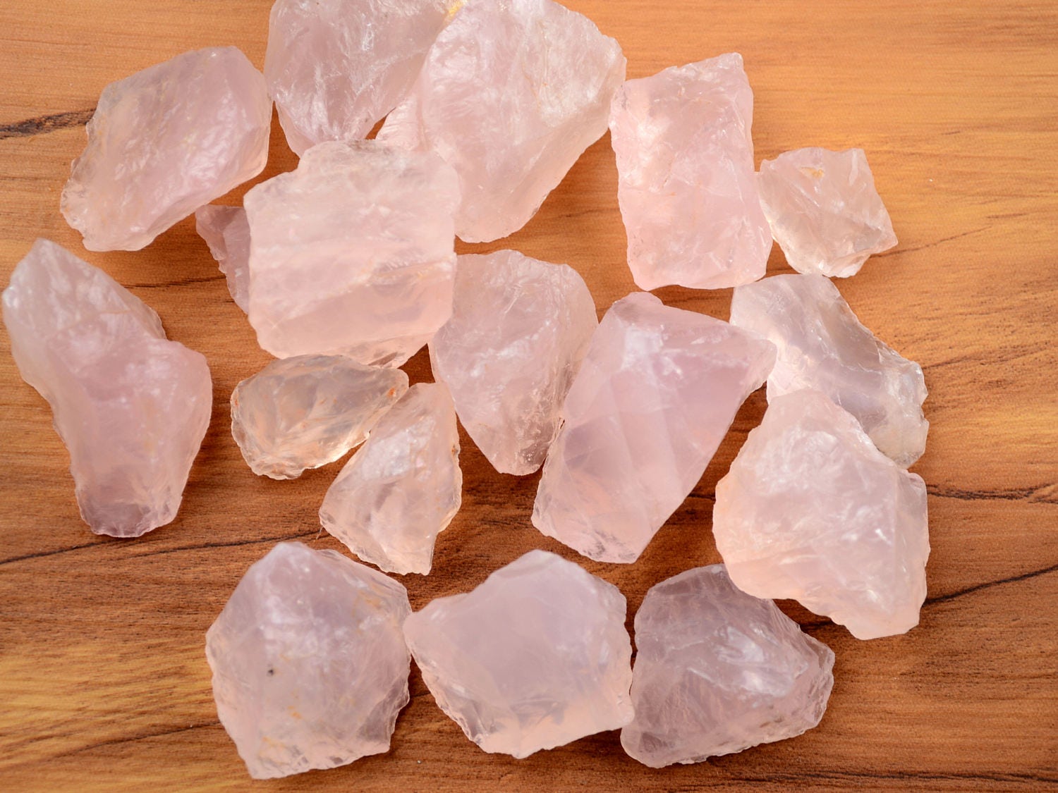 Raw Natural Rose Quartz Loose Stone NO HOLE Crystals Stone Irregular ...