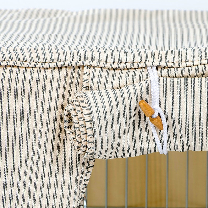 Dog Crate Cover and Cushion Set in Regency Stripe Etsy