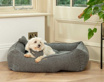 Personalised Box Bed For Dogs - Bouclé Collection | Luxury Dog Beds | Ideal For Puppies | The Perfect Dog Bed For Bliss Nap-Time | Handmade