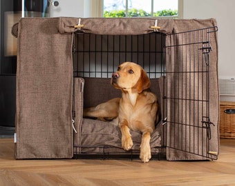Luxury Black Dog Crate Set in Inchmurrin | Personalised Crate Set | The Ultimate Dog Den