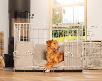 Cuscino per cuccia per cani - Collezione Essentials Herdwick / L'accessorio perfetto per cuccia per cani / Cuscini morbidi e comodi per gabbia per cani
