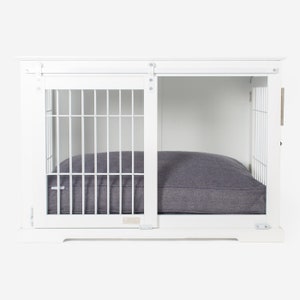 Lords & Labradors Wooden Dog Crate With Sliding Door | Indoor Dog Kennel | Safe Dog Crates | Heavy Duty Pet Crate | For Small, Medium Breeds