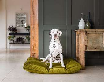 Cuscino per cuccia per cani personalizzato in velluto / in 8 colori / Cuscini per cuccia per cani / Cuscini per cani fatti a mano di lusso / Adatto per cuccia per cani