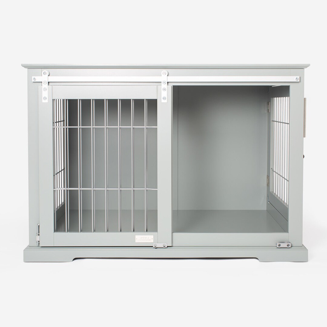 Picture of Lords & Labradors Wooden Dog Crate With Sliding Door | Indoor Dog ...