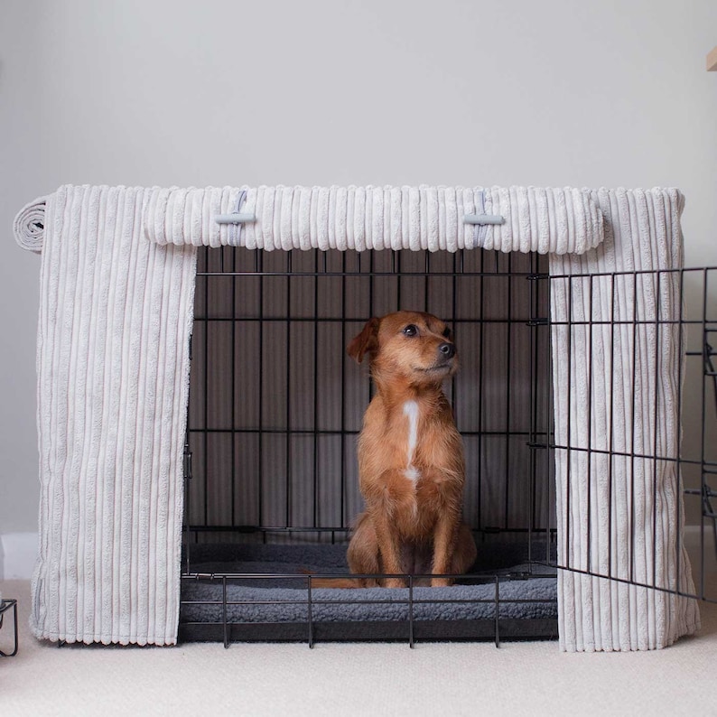 Personalised Dog Crate Cover - Plush Essentials Collection | Dog Crate ...