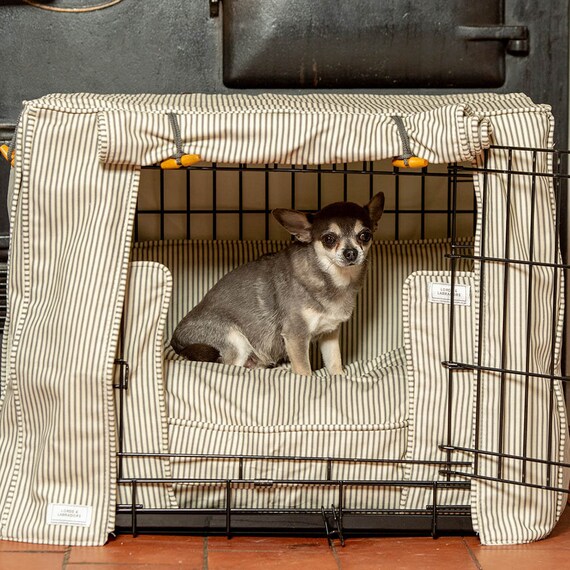Dog Crate Cover and Cushion Set in Regency Stripe Etsy
