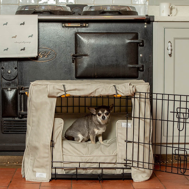 Dog Crate Cover and Cushion Set in Regency Stripe Etsy