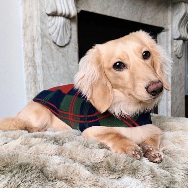 Lords & Labradors Miniature Dachshund Fleece | Luxury Dog Jumper | Fleeces And Sweaters For Dogs | Dog Clothing For Walking