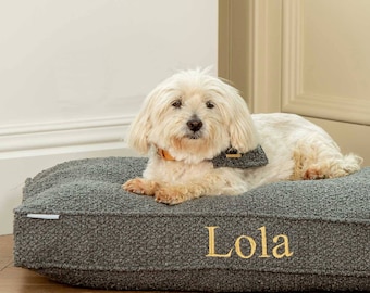 Cuscino per cuccia per cani personalizzato - Collezione Bouclé / Accessorio per cuccia per cani / Cuscini per cuccia per cani / Cuscini per cani fatti a mano di lusso / Adatto per cuccia per cani