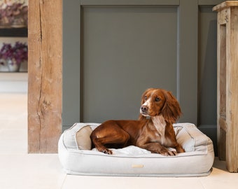 Lords & Labradors Deep Sleep Alabaster | Luxury Dog Beds | Cushions For Pets | Beds For Medium And Large Dogs | Non-Slip Beds For Puppies