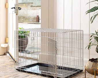 Buy Lords Labradors Heavy Duty Silver Deluxe Dog Crate Dog