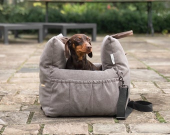 Lords & Labradors Easy Dog Traveller | Dog Car Seat | Car Beds For Pets | Pet Travel Accessories | Seatbelt Dog Traveller | Carrier